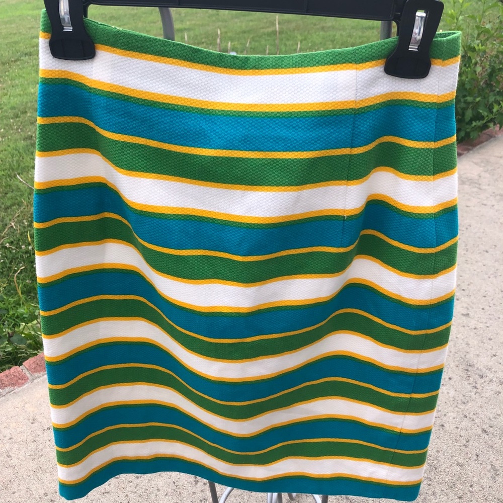 100% “Cottony Cool” Stripped Skirt!